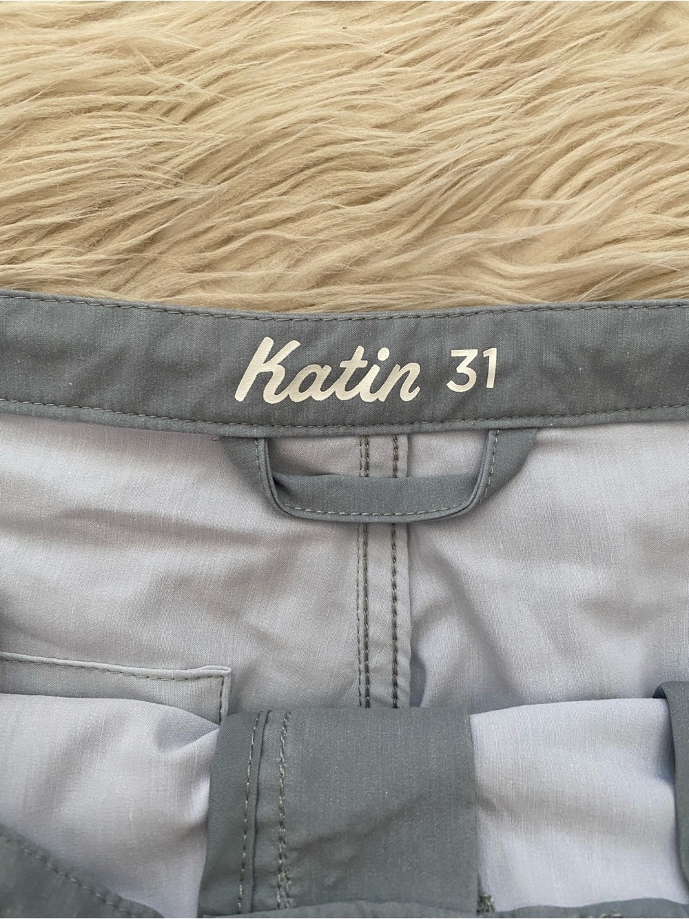 Katin Men's Roam Boardshort Swim Trunks Swimsuit Steel Blue Gray Stripe 31 - Picture 13 of 15